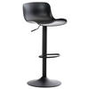 BARHOCKER höhenverstellbar Schwarz KUSI Kunststoff 81-102x44x45 cm - Schwarz, Kunststoff/Metall (44/81/44cm) - DELUKE