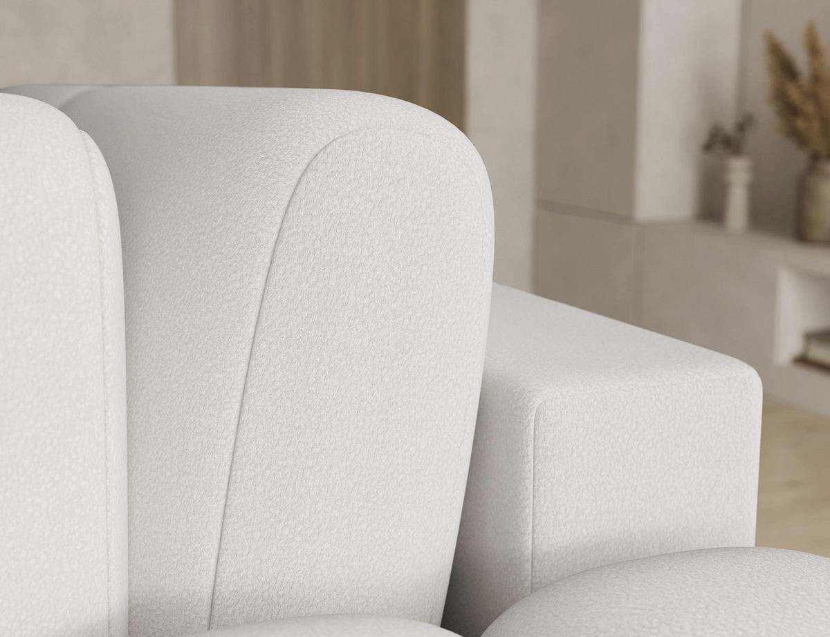 ECKSOFA COZION L-Form mit Schlaffunktion & Bettkasten – Modernes 3-Sitzer Sofa, HR-Kaltschaum, Wellenfederung, 267 × 165 cm - Champagner/Schwarz, Kunststoff (267/165cm) - Wohnideebilder