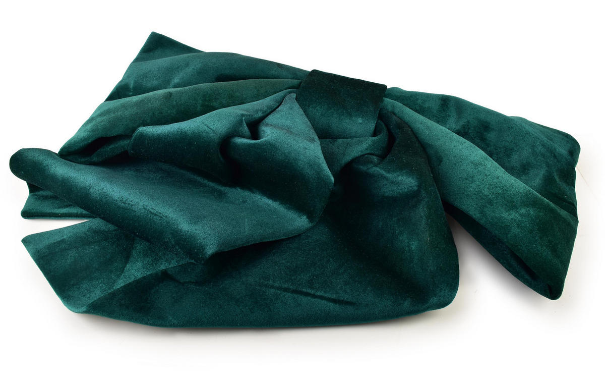 DEKORATIONSSCHLEIFE Santa Lila Samt - Grün, Textil (100/120/100cm) - Mondex