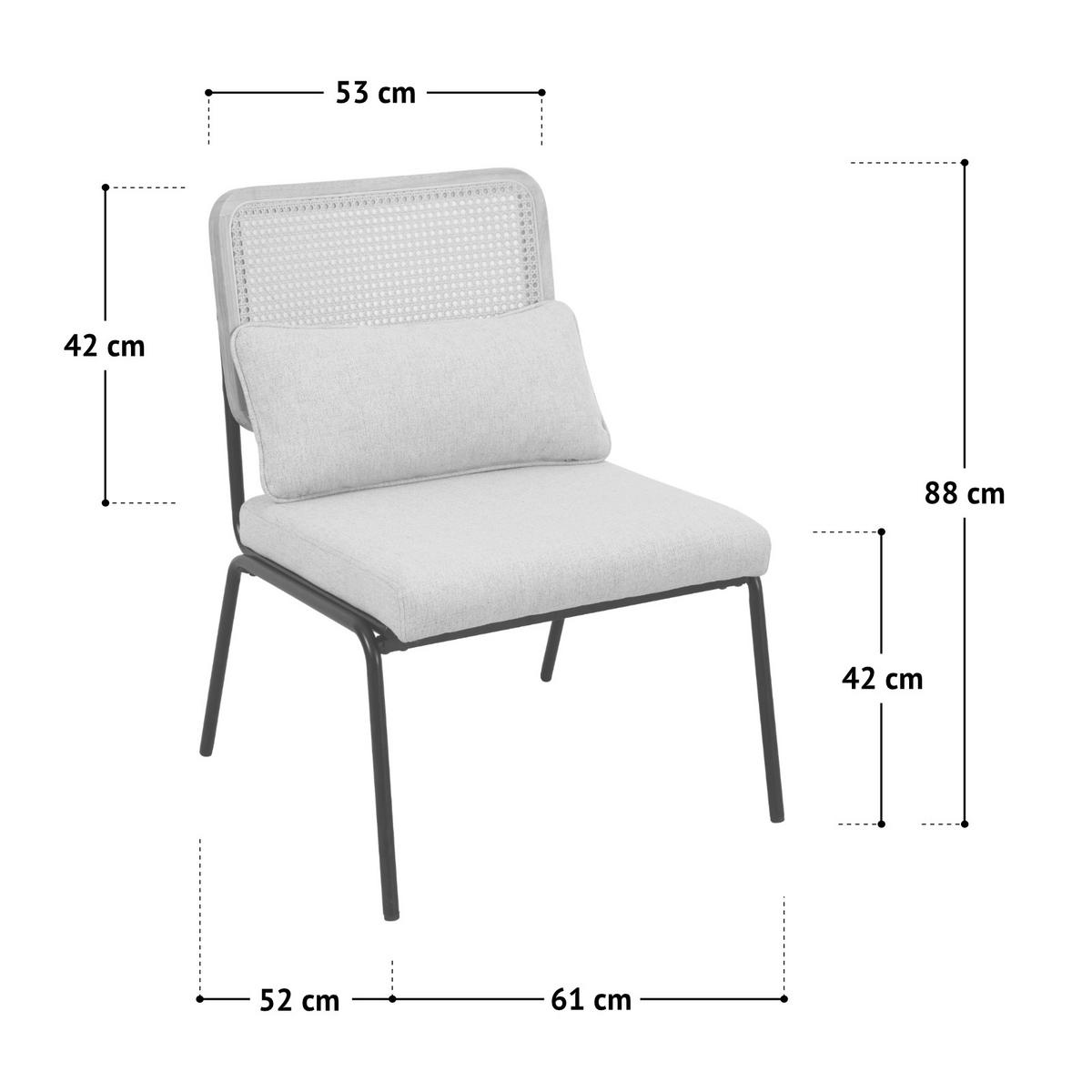 LOUNGESESSEL Svea - Grün, Holz (61/88/52cm) - SVITA