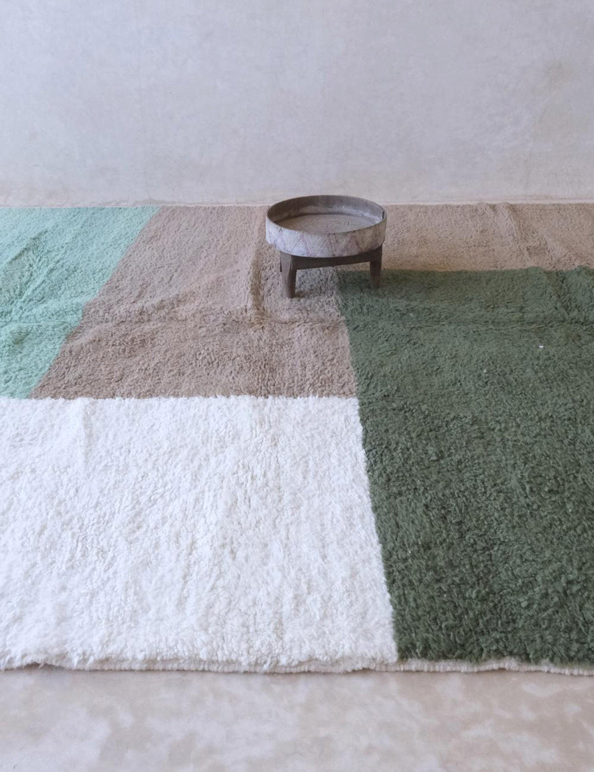 BERBERTEPPICH mit Geometrie-Muster 255x 350 cm - Multicolor, Naturmaterialien (255/350cm) - AFK Living