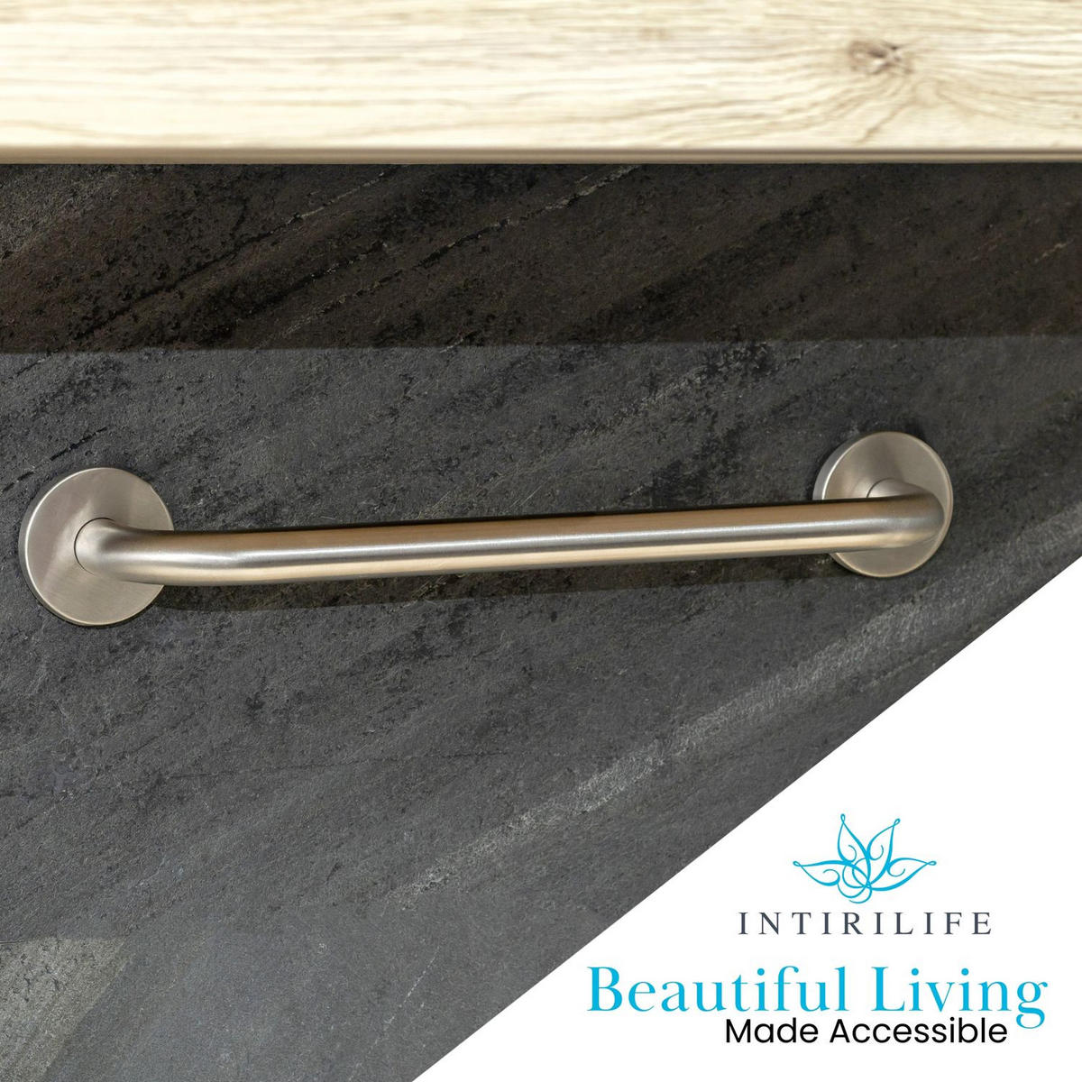 HANDTUCHHALTER 60/1.9 cm (Gebürstet) - Silberfarben, Metall (5/7/60cm) - Intirilife