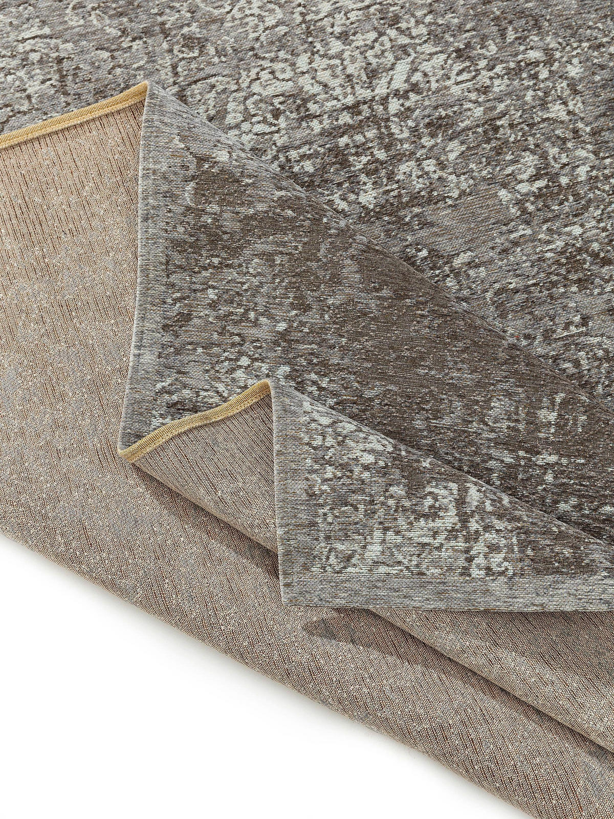 FLACHGEWEBETEPPICH Frencie Grau 80x165 cm - Grau, Textil (80/165cm) - benuta Nest