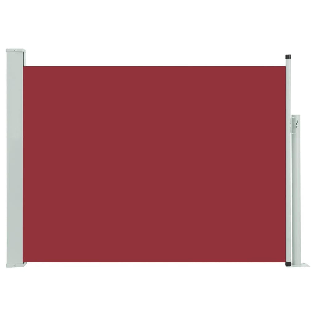 AUSZIEHBARE Seitenmarkise 120x500 cm Rot - Rot, Textil (500/120/500cm) - furnicato