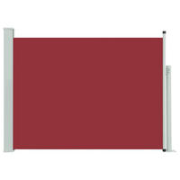 AUSZIEHBARE Seitenmarkise 120x500 cm Rot - Rot, Textil (500/120/500cm) - furnicato