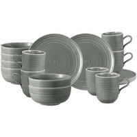 FRÜHSTÜCKS-SET Terra Perlgrau 18er Set - Grau, Keramik (1/1/1cm) - Seltmann Weiden