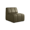 SOFAELEMENT Kunstleder Grün - Schwarz/Olivgrün, Holzwerkstoff/Kunststoff (75/77/90cm) - Makamii