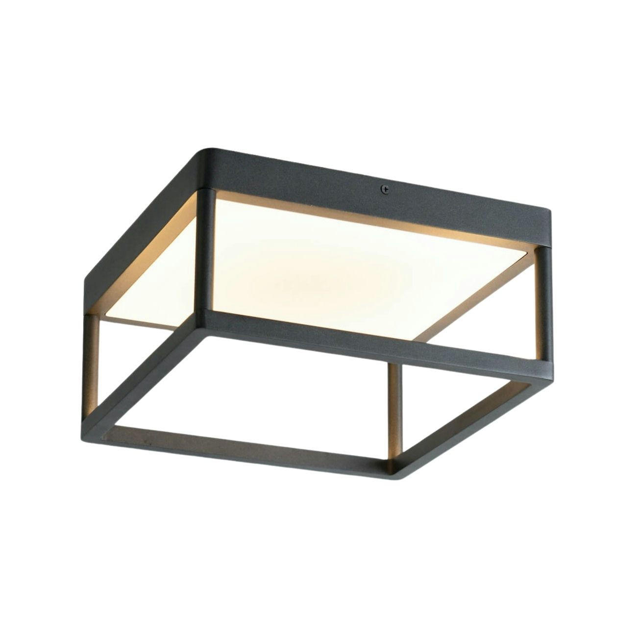 DECKENLEUCHTE Stockholm, Schwarz, 31cm - Schwarz, Metall (31/31/15cm) - KOSILUM