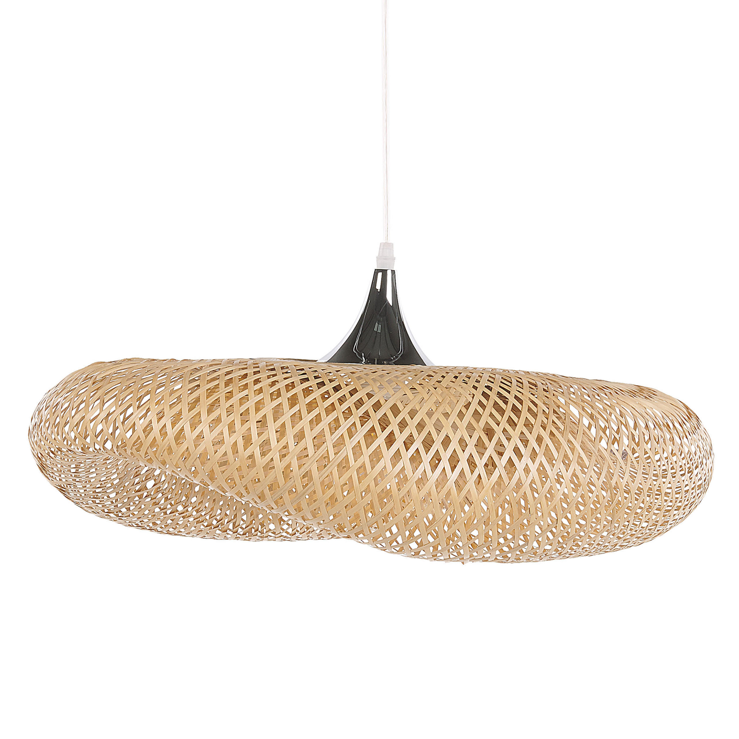 HÄNGELEUCHTE Boyne 64/64/118 cm - Hellbraun, Holz (64/64/118cm) - Beliani
