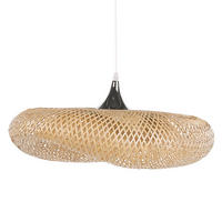 HÄNGELEUCHTE Boyne 64/64/118 cm - Hellbraun, Holz (64/64/118cm) - Beliani
