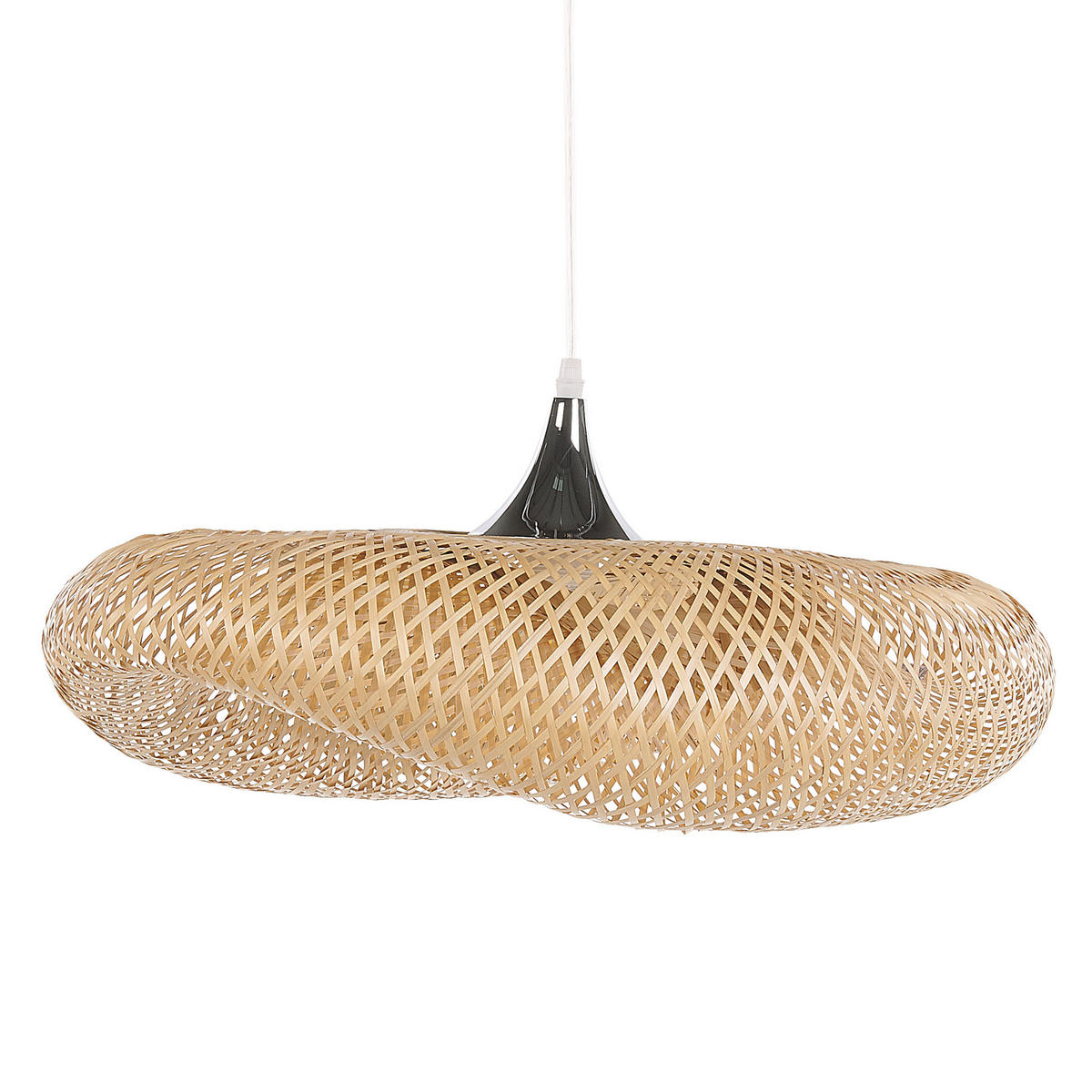 HÄNGELEUCHTE Boyne 64/64/118 cm - Hellbraun, Holz (64/64/118cm) - Beliani