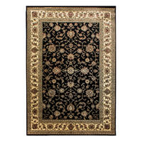 TEPPICH Orient Kurzflor klassisch Polypropylen Wohnzimmer Schwarz Läufer 80x150 - Schwarz, Textil (80/150cm) - KADIMA DESIGN