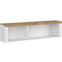 WANDREGAL DAMINO weiß - Eiche Wotan/Weiß, Holz (156/40/32cm) - KONSIMO®