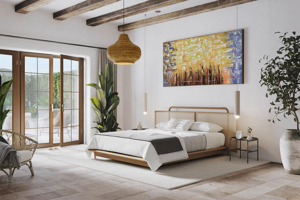 ÖLGEMÄLDE XXL Gelb 200/100 cm - Gelb/Weiß, Holz/Textil (6.68/100cm) - KUNSTLOFT