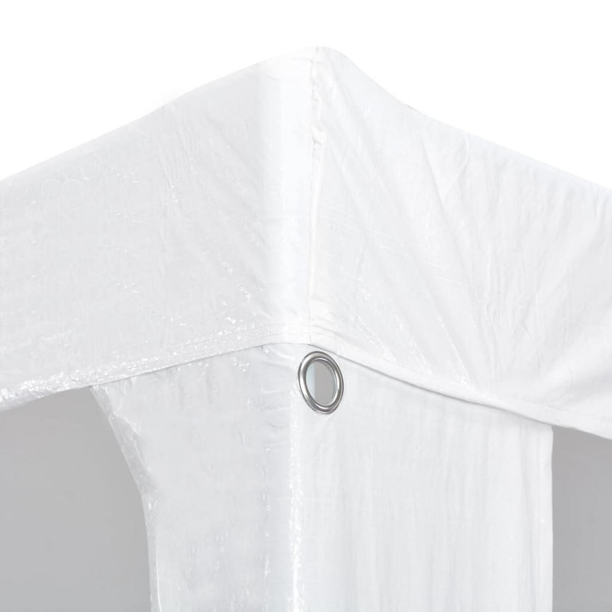 PARTYZELT 3/4 M Weiss - Weiß, Kunststoff (300/255/400cm) - vidaXL