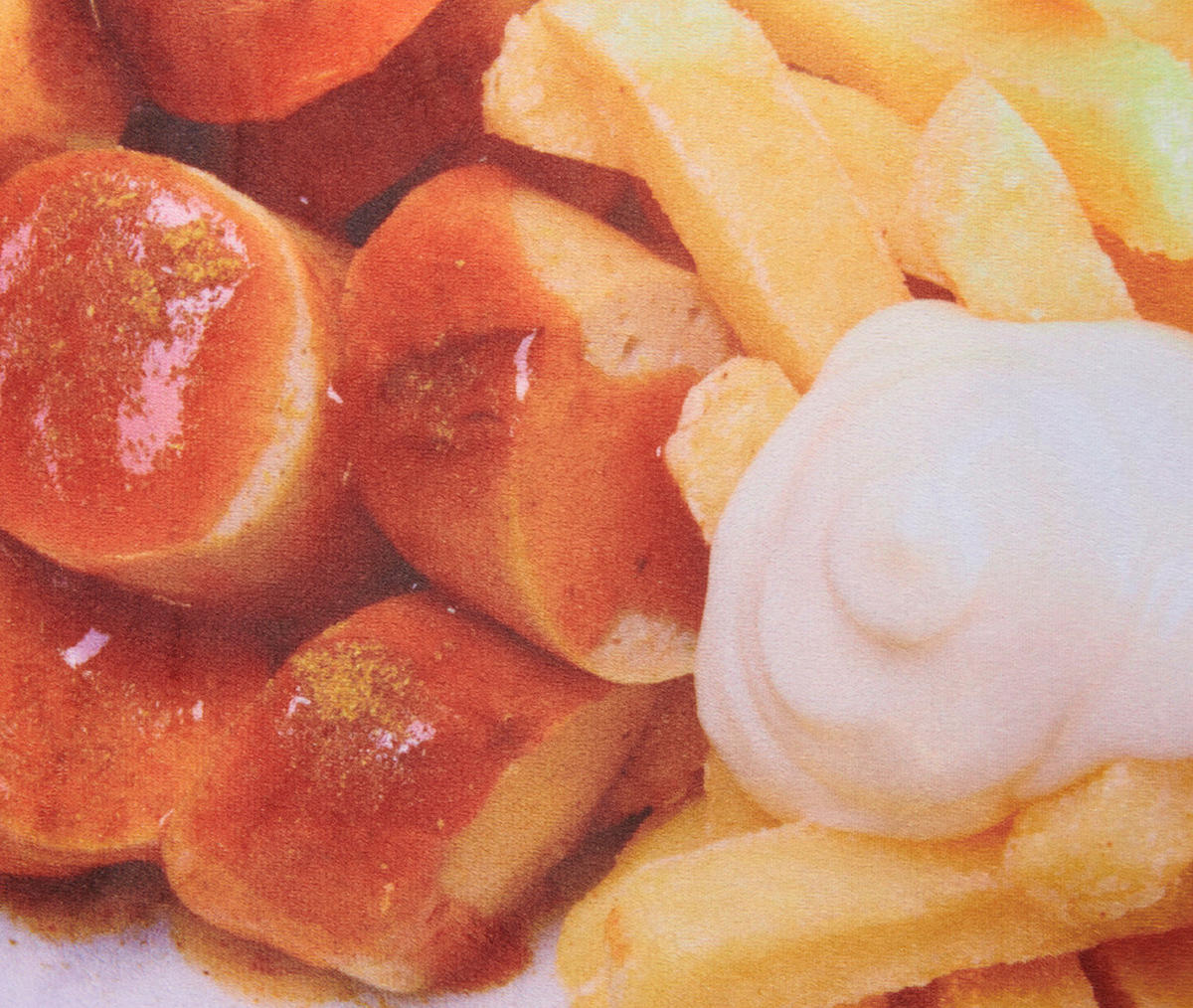 ZIERKISSEN Currywurst Pommes Mehrfarbig 30 x 50 cm - Multicolor, Textil (50/30/8cm) - United Labels