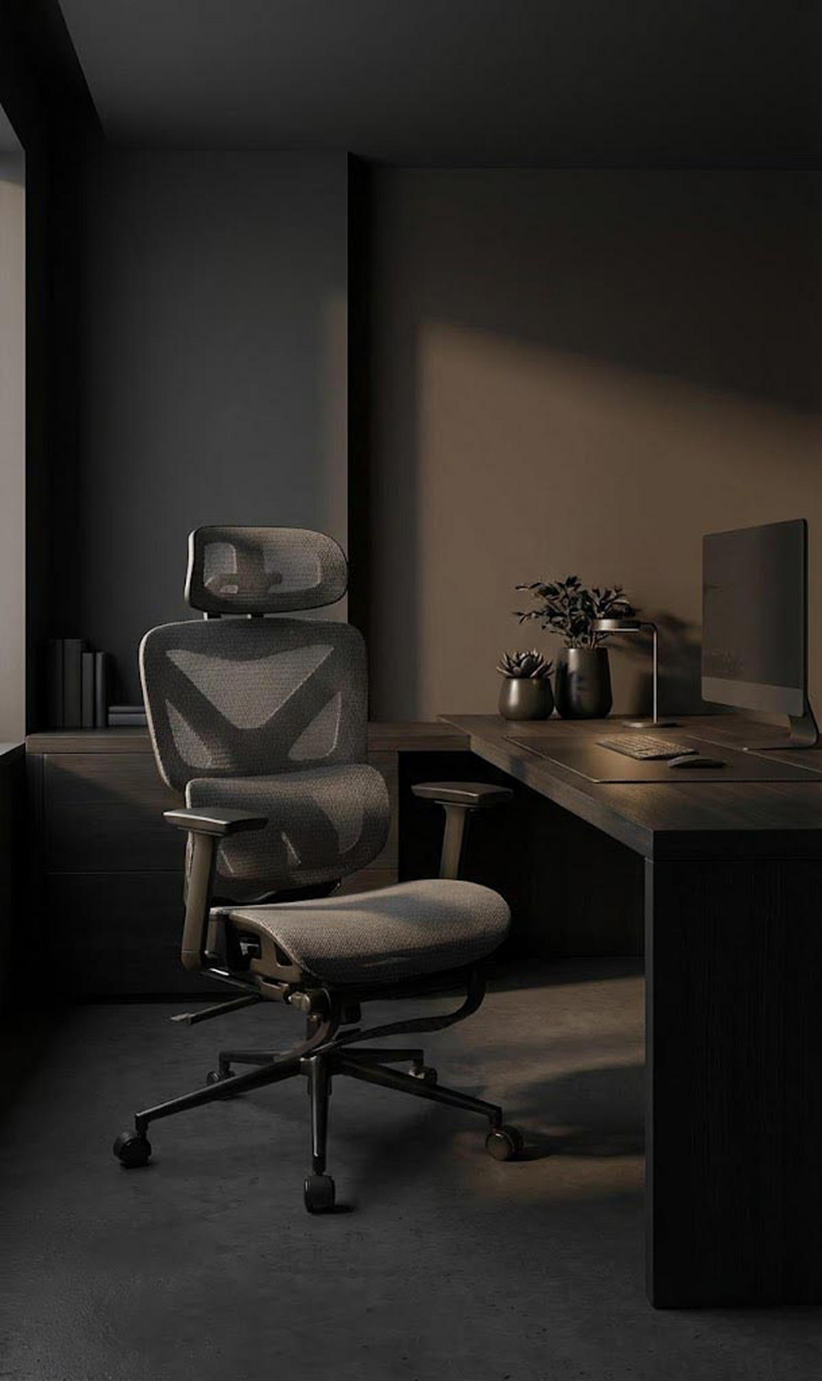 BÜROSTUHL Vaylen schwarz/grau - Schwarz/Grau, Kunststoff/Metall (66/124/66cm) - TPFLiving