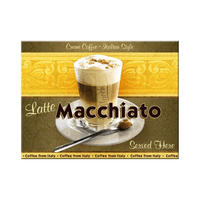 MAGNET 6/8 cm Coffee & Chocolate Latte Macchiato - Multicolor, Metall (8/6/0.1cm) - Nostalgic-Art