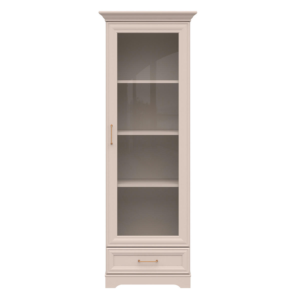 VITRINE Perle Kaschmir - Beige, Holzwerkstoff (69.5/197/47cm) - Petits-meubles
