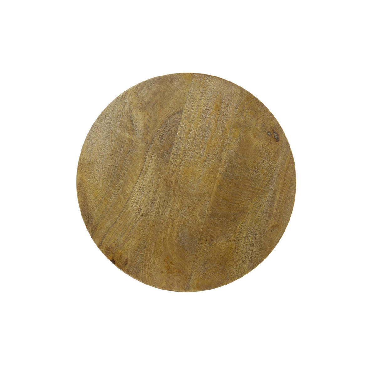 BEISTELLTISCH BICABA - Braun - Ø50x55cm - Braun, Holz (50/50/55cm) - Light & Living