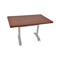 BISTROTISCH Ache 120x80cm Rechteckig Gestell Anthrazit Dunkelbraun Holz Cafétisch - Dunkelbraun, Holz (120/80/72cm) - DELUKE