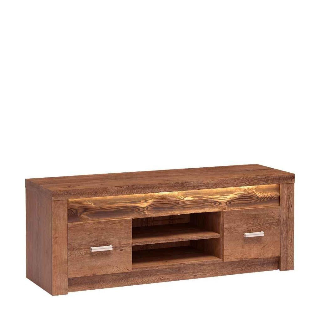 LOWBOARD ZERI 137/53/42 cm, Braun - Braun, Holzwerkstoff (137/53/42cm) - MASSENO