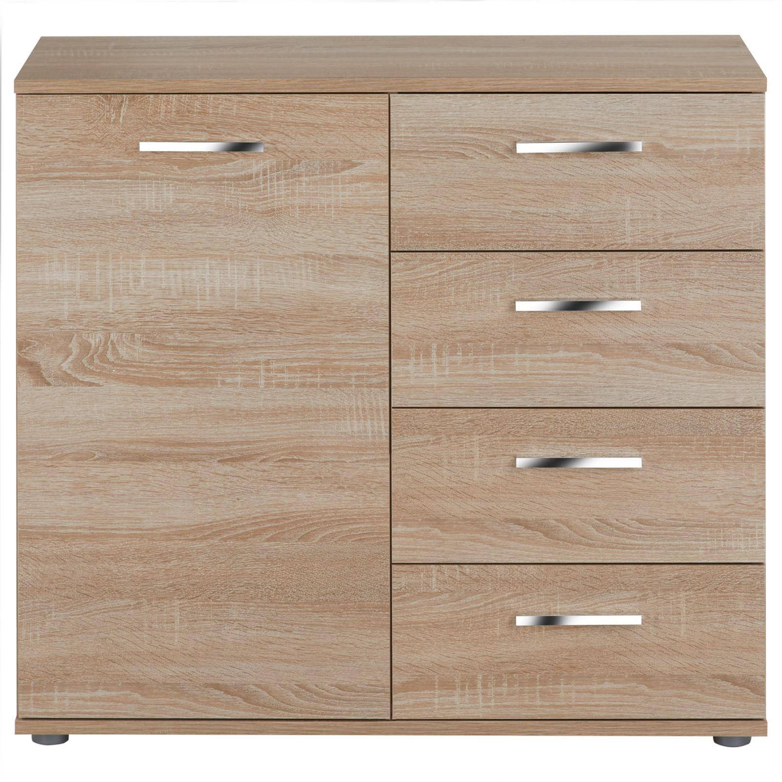 KOMMODE CHICAGO - Sonoma Eiche, Holzwerkstoff (91/82/40cm) - CARO-Möbel