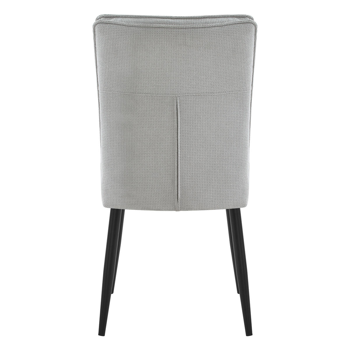 STUHL-SET DE-36847 2 Stück mit Hahnentritt-Bezug Hellgrau - Hellgrau, Metall (41/90.5/44cm) - ComfortXL