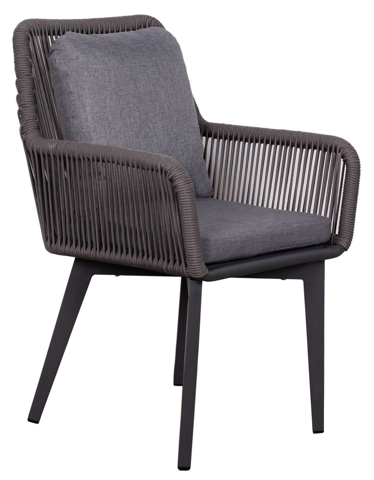 GARTENSTUHL Marbella - Grau, Metall (63/78/58cm) - Mr. Deko