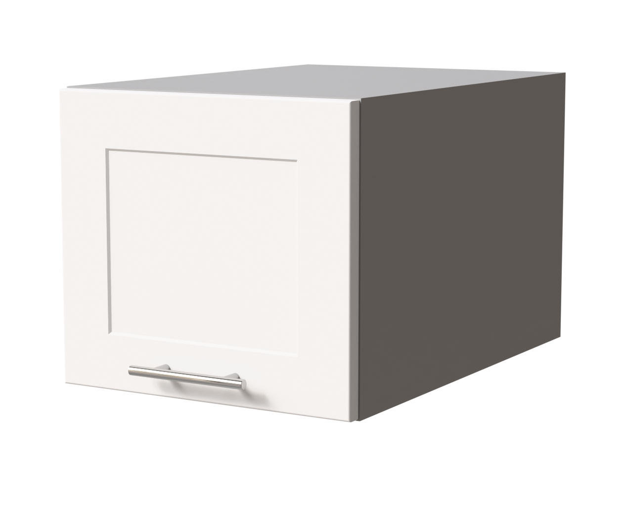 Feldmann-Wohnen Küchenaufsatzschrank Weiß, Grau 40x36x59 cm
