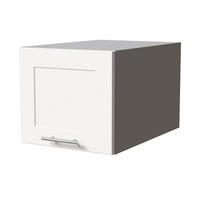 KÜCHENAUFSATZSCHRANK Oslo W6B/40 Grau Matt / Weiß Matt 40 / 59 / 36cm - Weiß/Grau, Holz/Holzwerkstoff (40/36/59cm) - Feldmann-Wohnen