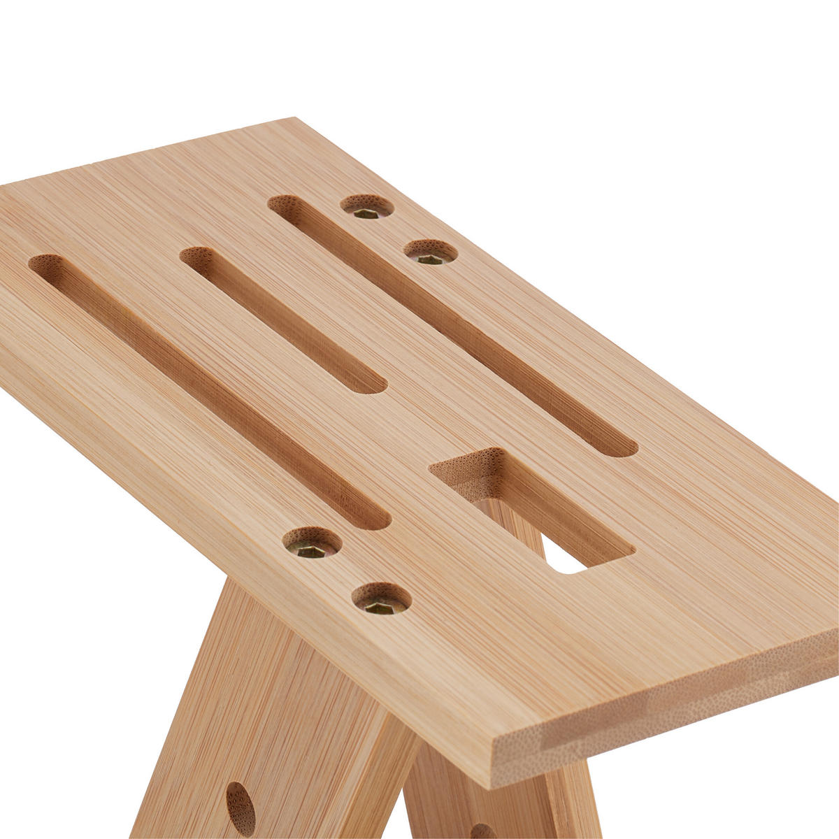 MESSERBLOCK - Hellbraun, Holz (9.5/22/19.5cm) - Relaxdays