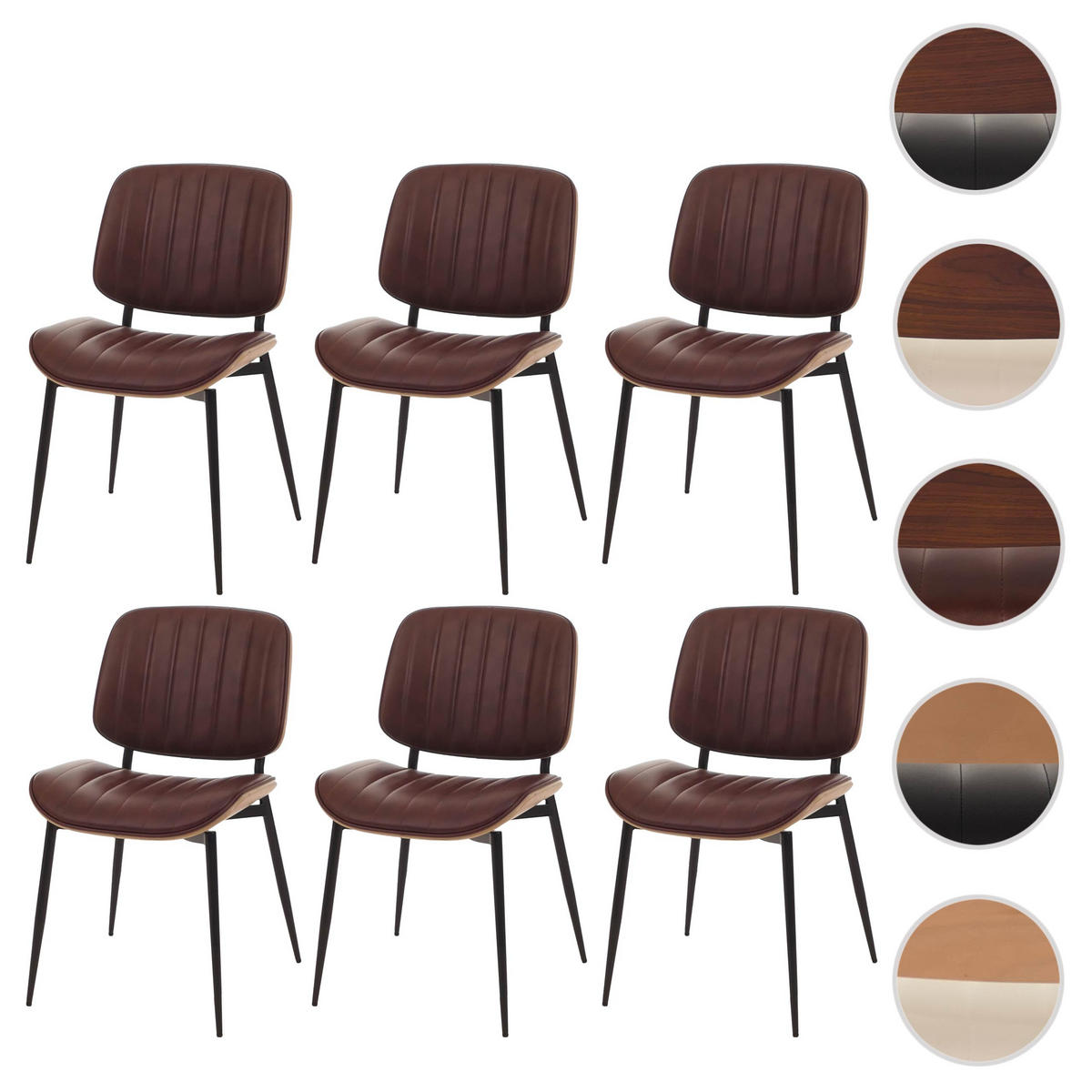 JEDÁLENSKÁ stolička Béžová, hnedá - hnedá/béžová, textil (49/83/52cm) - MCW