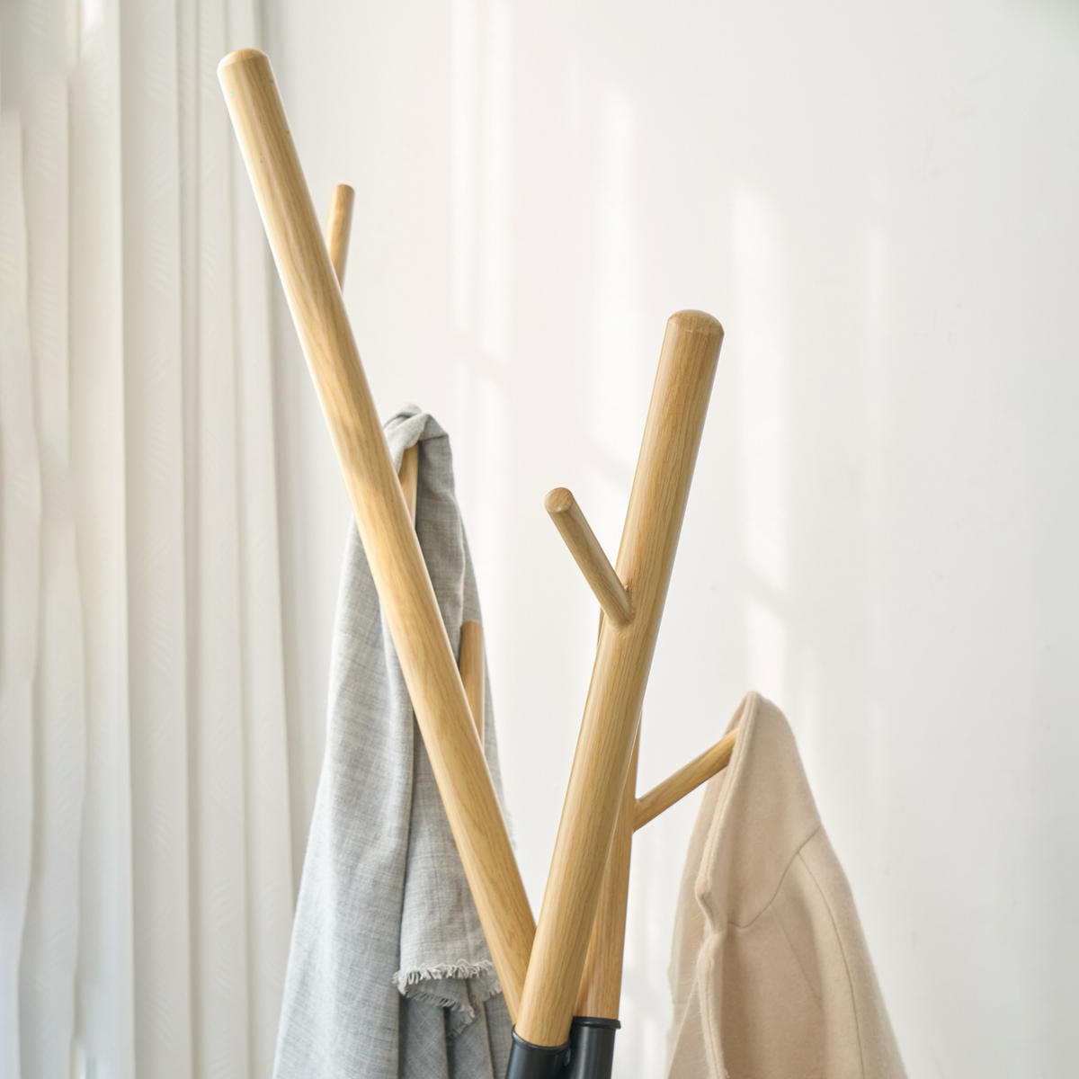 GARDEROBENSTÄNDER Laerdal - Schwarz, Metall (49/172/49cm) - [en.casa]