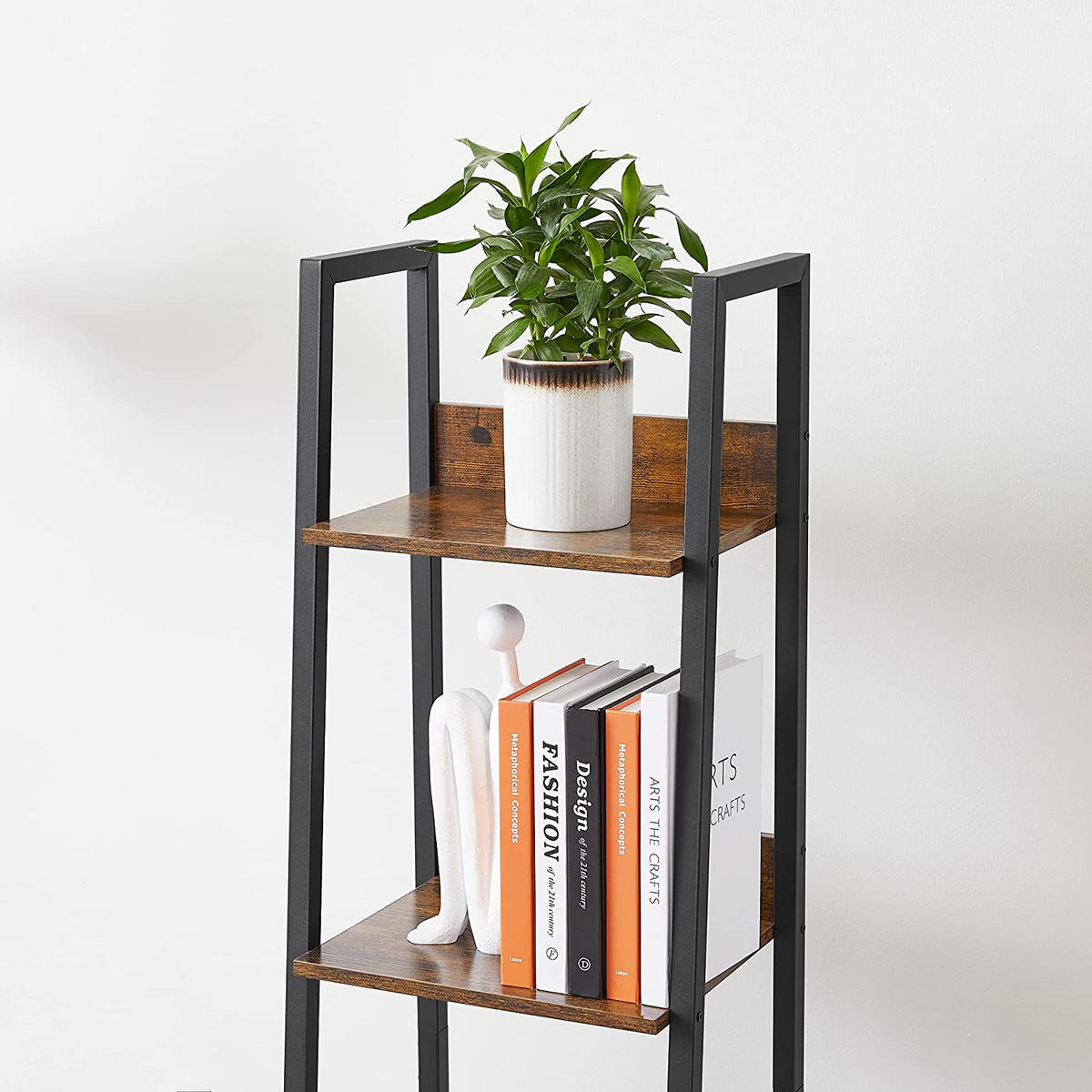 BÜCHERREGAL LEITERREGAL - Braun, Holzwerkstoff (30/140/33.8cm) - Hansiro