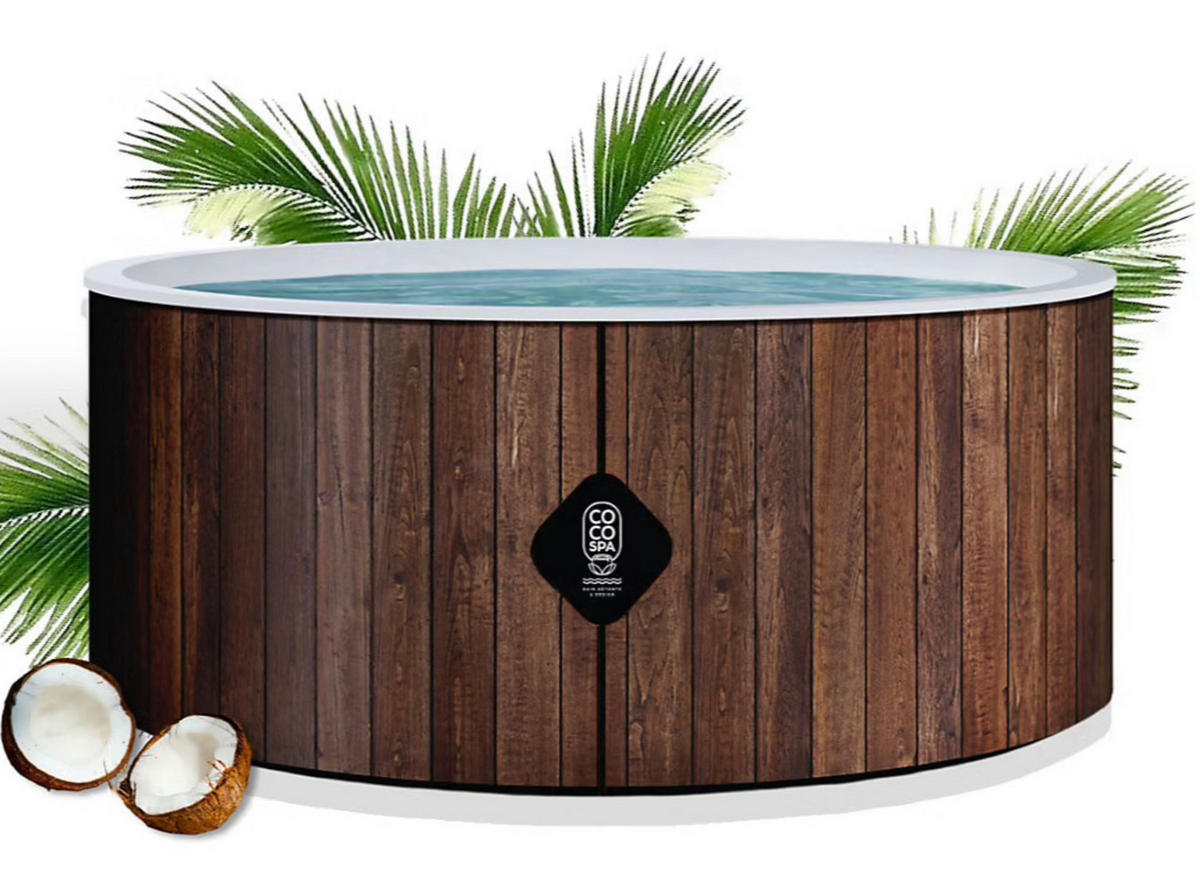 POOL Hawaii – 180 cm Durchmesser – 1100 Liter – Echtholz-Optik - Braun, Kunststoff (180/70/70cm) - COCO SPA