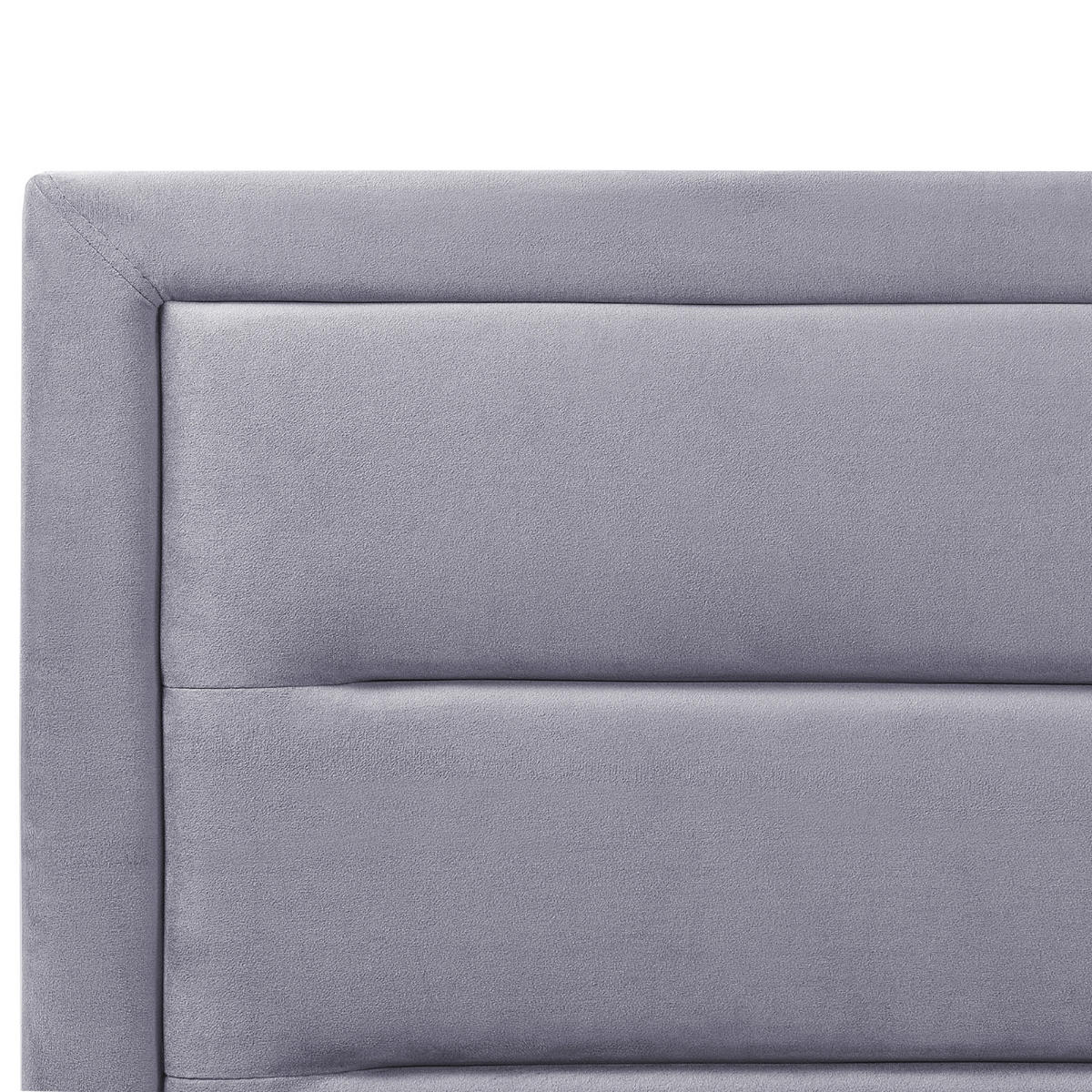 POLSTERBETT 180/200 cm Grau Rouen - Dunkelgrau, Textil (180/200cm) - Beliani