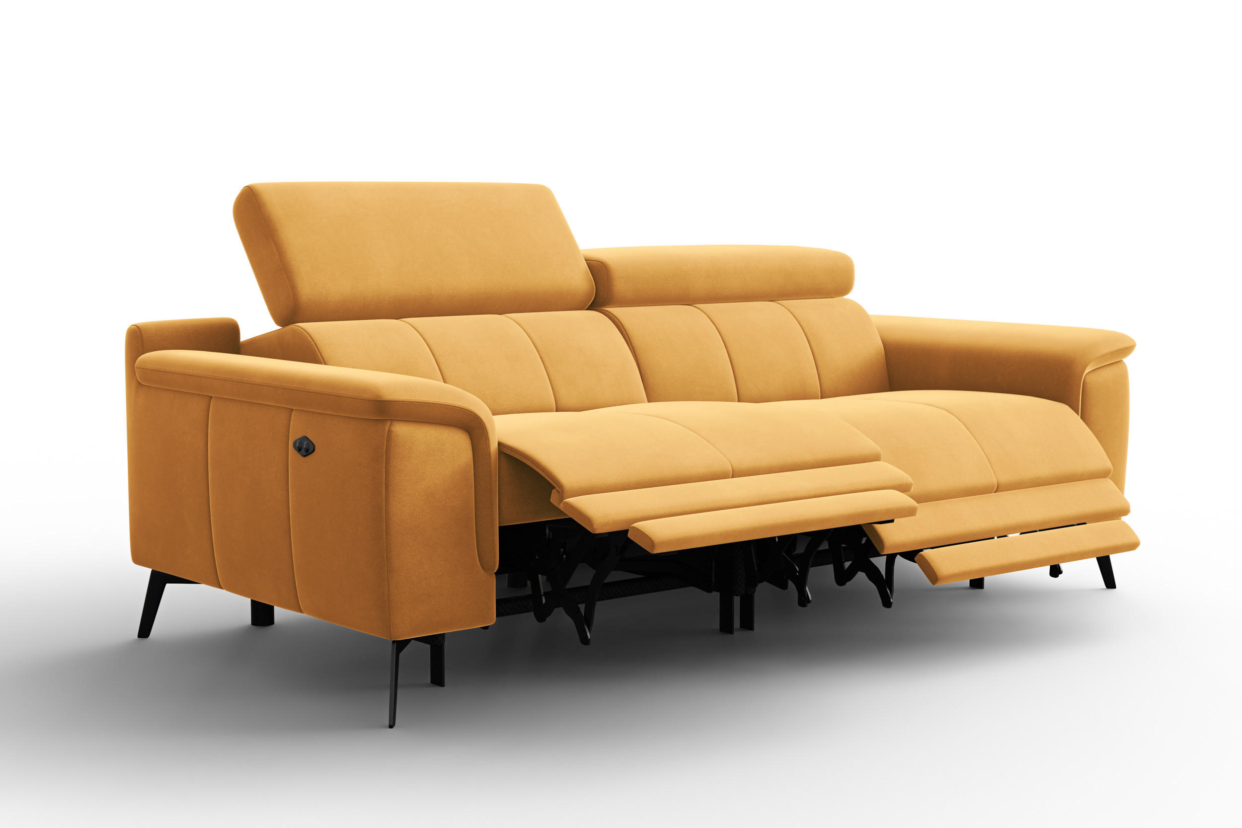 Courtois Laville Sofa Gelb 212x82x103 cm