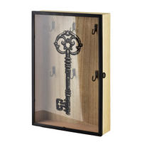 SCHLÜSSELKASTEN Stacy Schwarz 30x20x5,5 cm Holz - Schwarz, Holz (5.5/20/30cm) - Mondex