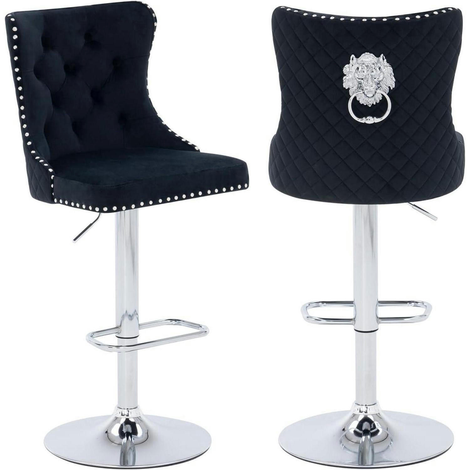 XXXLutz Barhocker Schwarz 40x118x46 cm