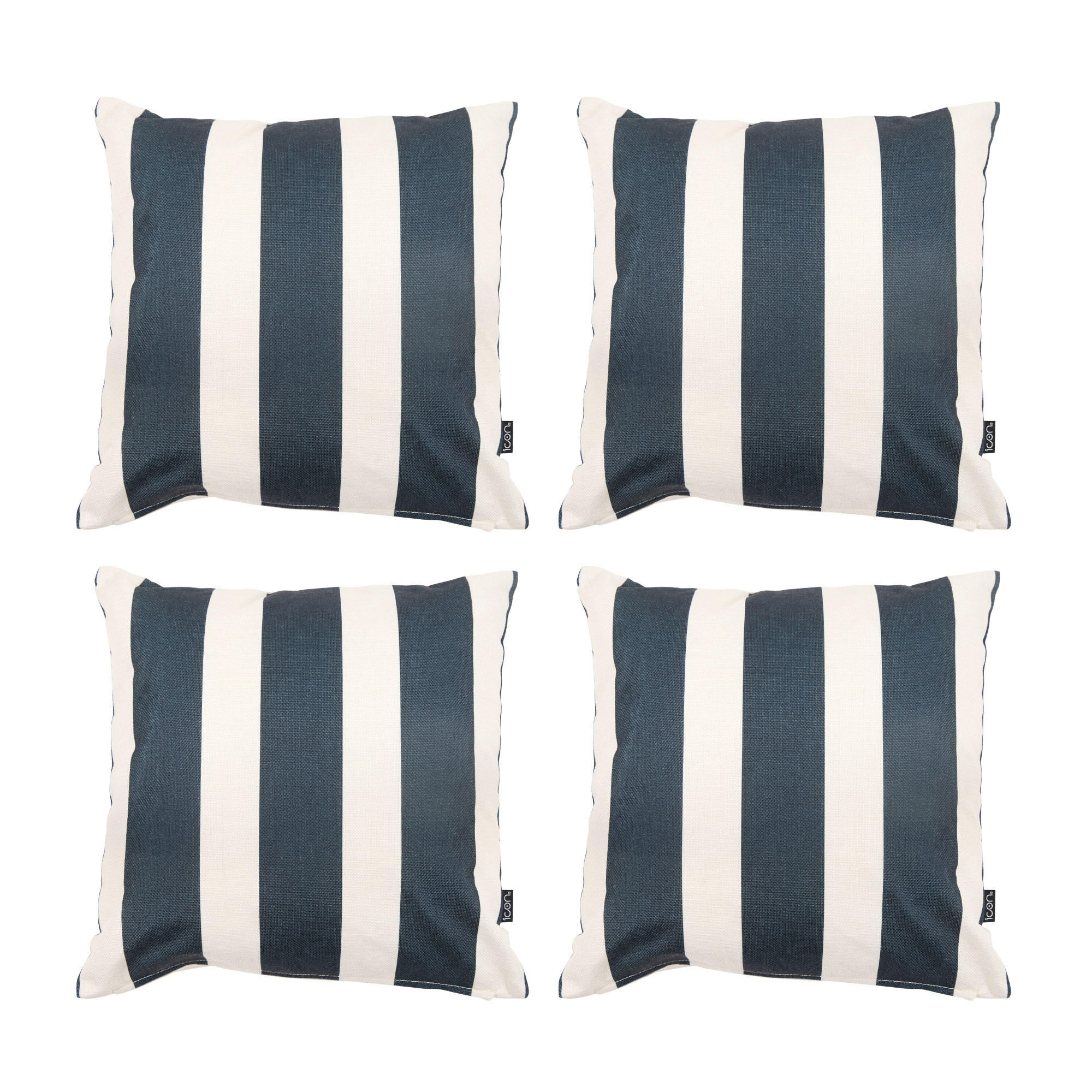 DEKOKISSEN 4er Set - Schwarz, Textil (43/43cm) - icon