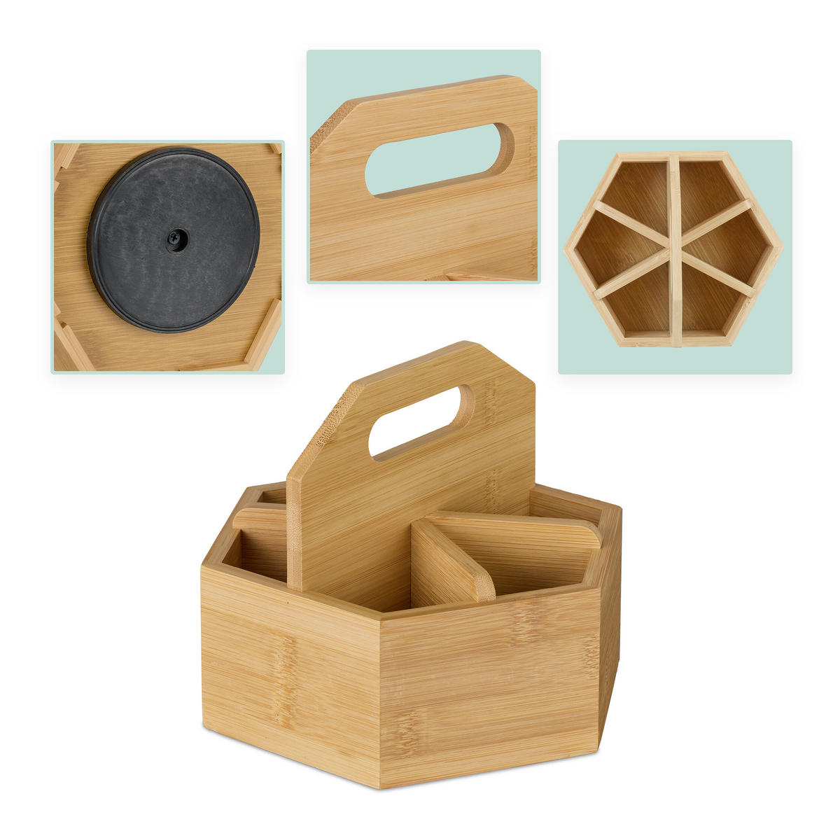 STIFTEHALTER - Hellbraun, Holz/Holzwerkstoff (17/15/19cm) - Relaxdays