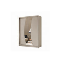 SCHWEBETÜRENSCHRANK Vex 150 cm mit Spiegel, 2-türig, kaschmir - Kaschmir, Kunststoff (150/216/61cm) - Margaret Hadas24