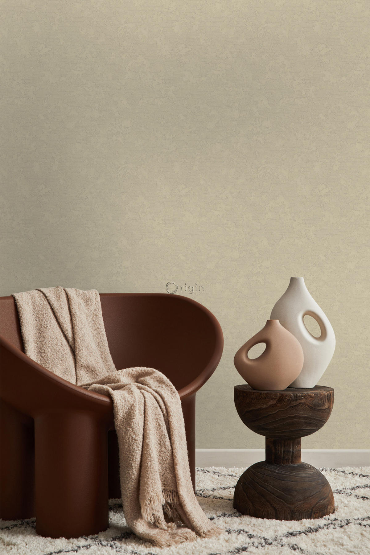 TAPETE Uni 53 cm x 10.05 m - Gelb, Papier (53/1000cm) - Origin Wallcoverings