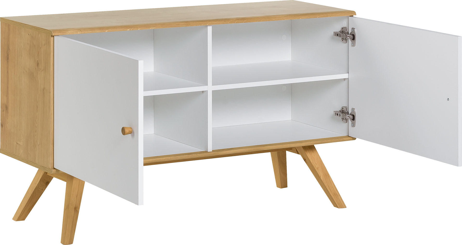 KOMMODE NATURE - Weiß, Holzwerkstoff (120/72/40cm) - Vox Möbel