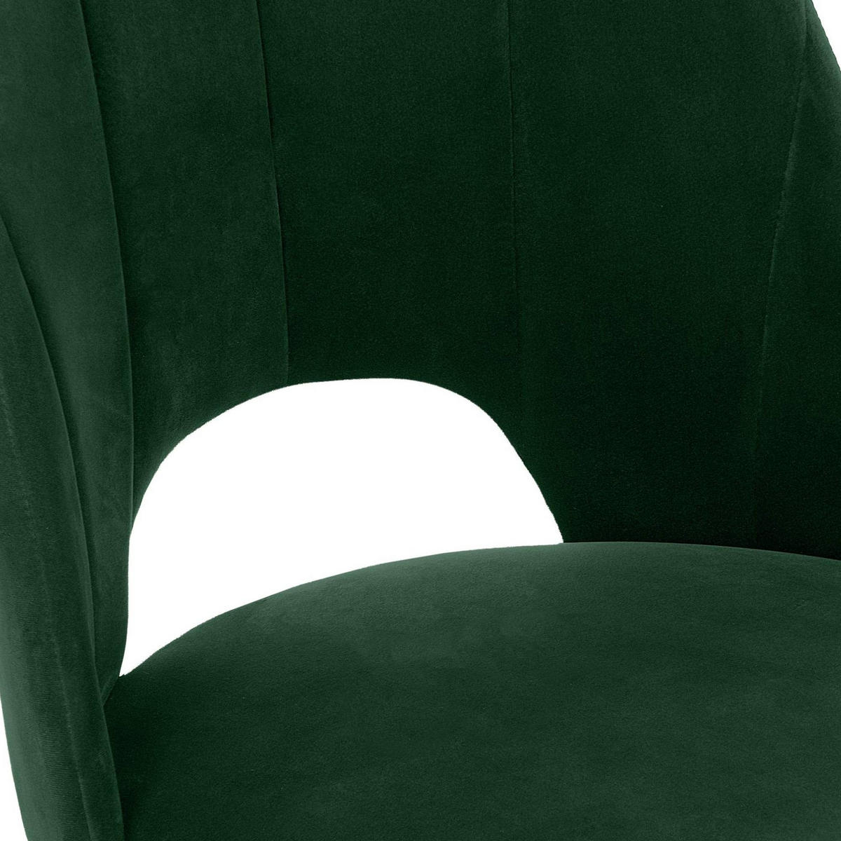 ESSZIMMERSTUHLE TINO 2-tlg Velours-Sitz, Dunkelgrün - Dunkelgrün/Eichefarben, Holz/Textil (48/86/44cm) - KONSIMO®