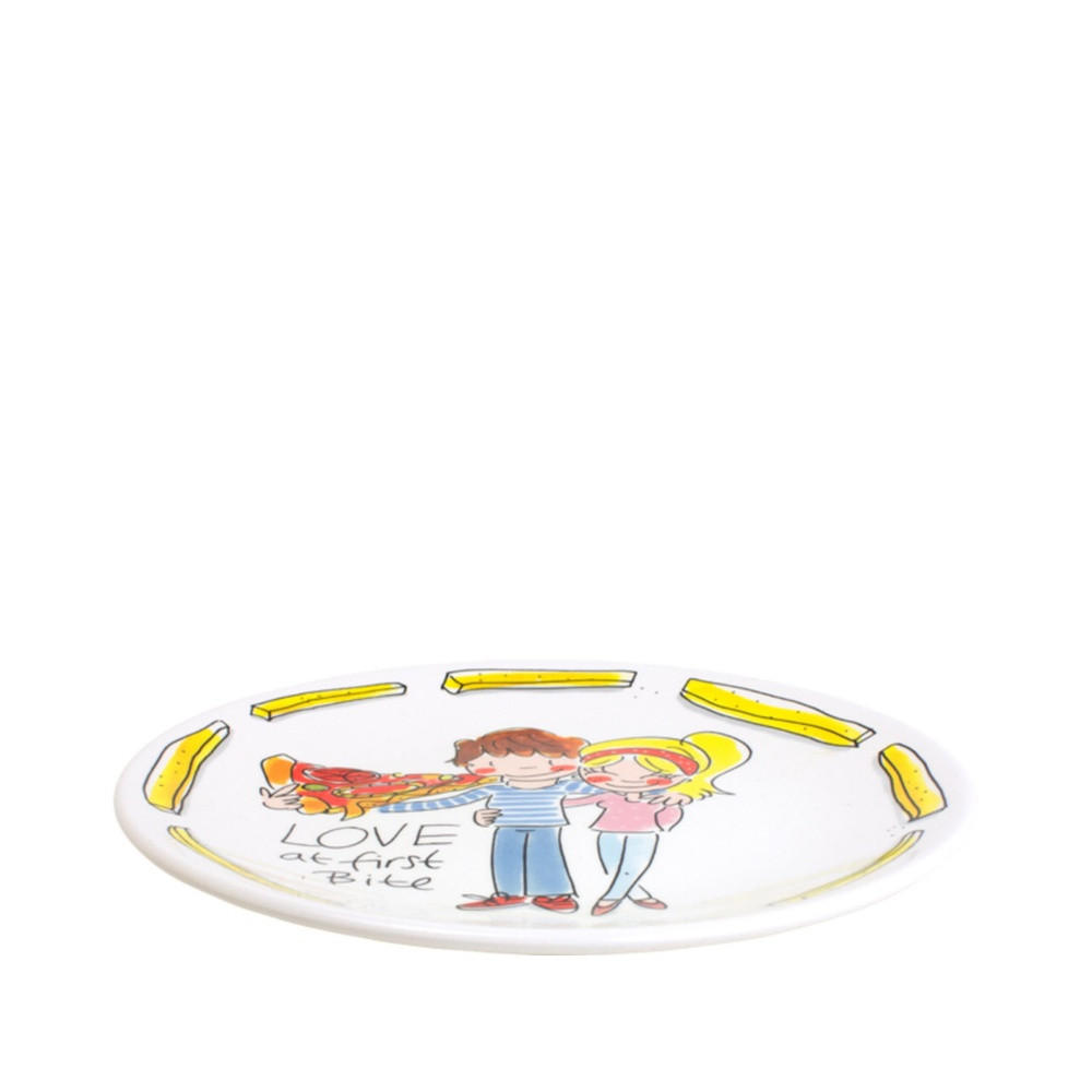 FRÜHSTÜCKSTELLER Love Snack in Bunt - 22cm - Multicolor, Keramik (21.8/21.8/2.5cm) - Blond Amsterdam