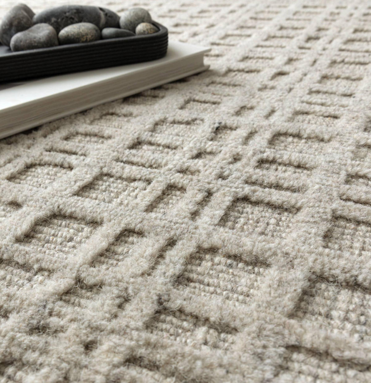 TEPPICH handgewebt Naturfaser HATCHY Grau 160 x 230 cm - Hellgrau, Naturmaterialien (160/230cm) - Novatrend