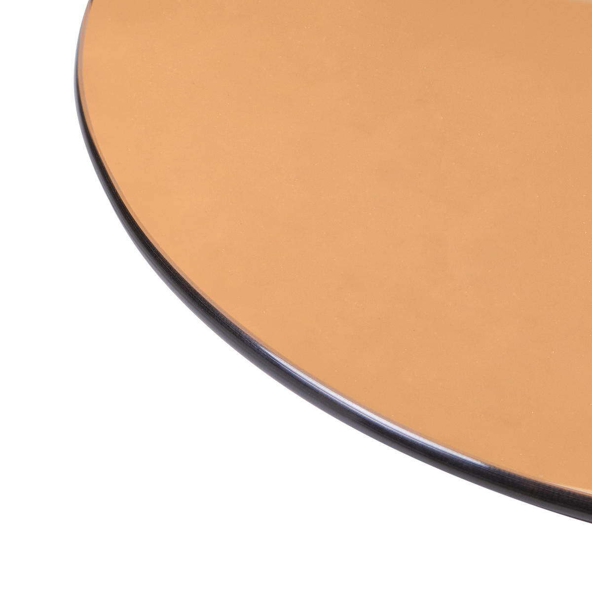 BEISTELLTISCH Braun Minto - Braun, Glas (35/45/56cm) - Beliani