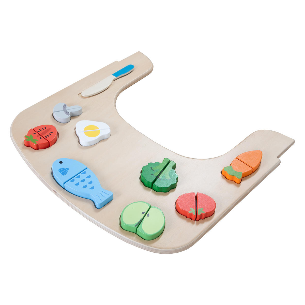 ESSBRETT mit Spielelementen - Sit Up Flex - Naturfarben, Holzwerkstoff (42/2/40cm) - Roba